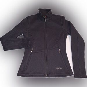 Spyder Classic Endure Black Full Zip Up Mid Weight Core Jacket Sweater XS